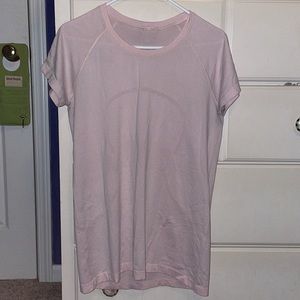 Lululemon baby pink swiftly tech short sleeve shirt 2.0
